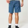 Above-the-Knee Loose Denim Shorts,Above-the-Knee Loose Denim Shorts Above-the-Knee Loose Denim Shorts,Above-the-Knee Loose Denim Shorts
