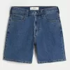 Above-the-Knee Loose Denim Shorts,Above-the-Knee Loose Denim Shorts Above-the-Knee Loose Denim Shorts,Above-the-Knee Loose Denim Shorts