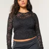 All-Over Lace Crew Top,All-Over Lace Crew Top All-Over Lace Crew Top,All-Over Lace Crew Top