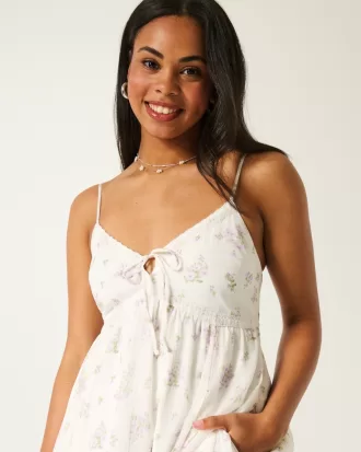 Asymmetrical Hem Chiffon Mini Dress,Asymmetrical Hem Chiffon Mini Dress
