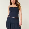 Asymmetrical Hem Tiered Mini Skort,Asymmetrical Hem Tiered Mini Skort
