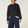 At-the-Knee Baggy Bermuda Shorts,At-the-Knee Baggy Bermuda Shorts