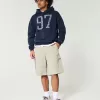 At-the-Knee Baggy Cargo Shorts,At-the-Knee Baggy Cargo Shorts