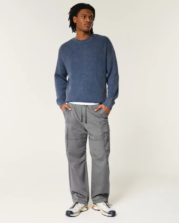 Baggy Cargo Pull-On Pants,Baggy Cargo Pull-On Pants