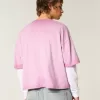 Baggy Crop Number Graphic Tee,Baggy Crop Number Graphic Tee