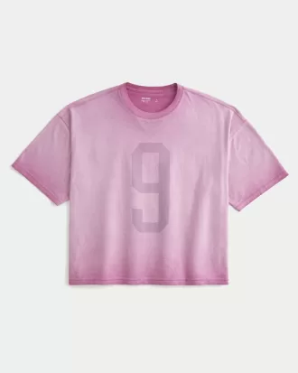 Baggy Crop Number Graphic Tee,Baggy Crop Number Graphic Tee