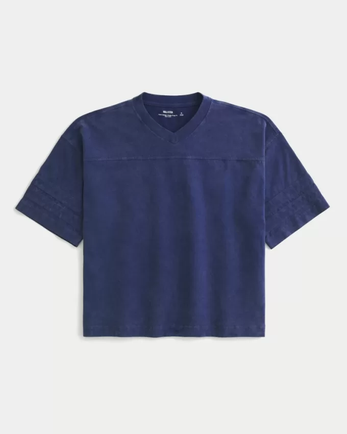Baggy Heavyweight Crop Football T-Shirt,Baggy Heavyweight Crop Football T-Shirt Baggy Heavyweight Crop Football T-Shirt,Baggy Heavyweight Crop Football T-Shirt