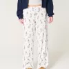 Bear Graphic Pajama Pants,Bear Graphic Pajama Pants