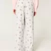 Bear Graphic Pajama Pants,Bear Graphic Pajama Pants