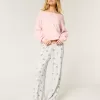 Bear Graphic Pajama Pants,Bear Graphic Pajama Pants