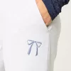 Bow Graphic Straight Sweatpants,Bow Graphic Straight Sweatpants
