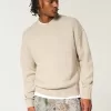 Boxy Airspun Knit Crew Sweater,Boxy Airspun Knit Crew Sweater