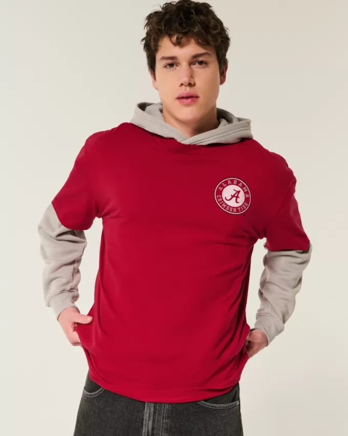 Boxy Alabama Crimson Tide Graphic Tee,Boxy Alabama Crimson Tide Graphic Tee