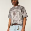 Boxy Crop Camo Dodge Graphic Jersey,Boxy Crop Camo Dodge Graphic Jersey