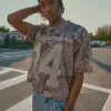 Boxy Crop Camo Dodge Graphic Jersey,Boxy Crop Camo Dodge Graphic Jersey