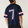Boxy Crop Mesh Graphic Football Jersey,Boxy Crop Mesh Graphic Football Jersey Boxy Crop Mesh Graphic Football Jersey,Boxy Crop Mesh Graphic Football Jersey