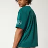 Boxy Crop Mesh Kingston Graphic Football Jersey,Boxy Crop Mesh Kingston Graphic Football Jersey