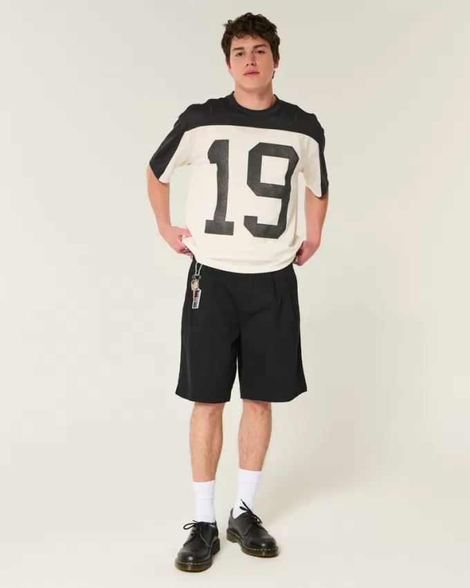 Boxy Crop Number Graphic Jersey,Boxy Crop Number Graphic Jersey