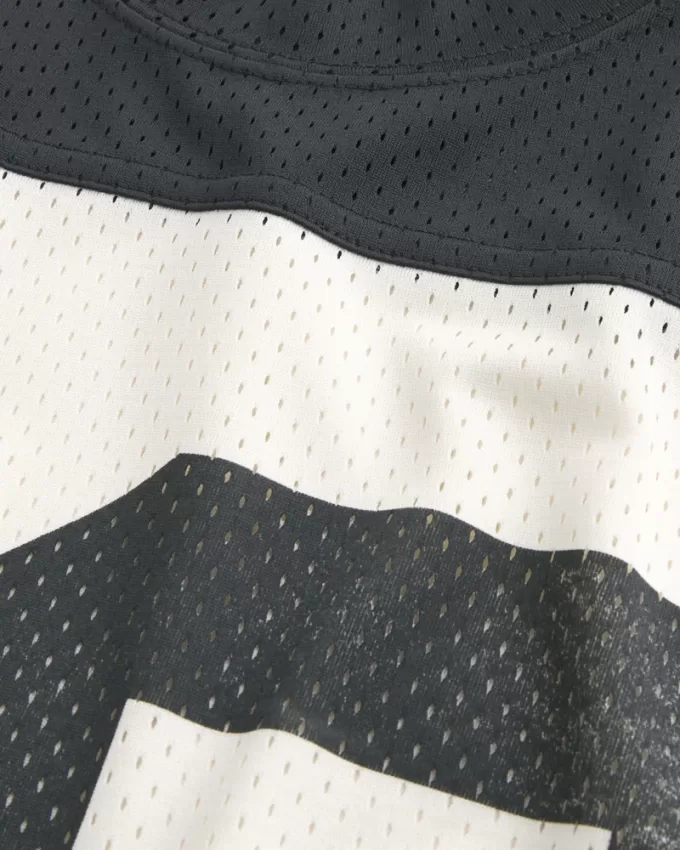 Boxy Crop Number Graphic Jersey,Boxy Crop Number Graphic Jersey