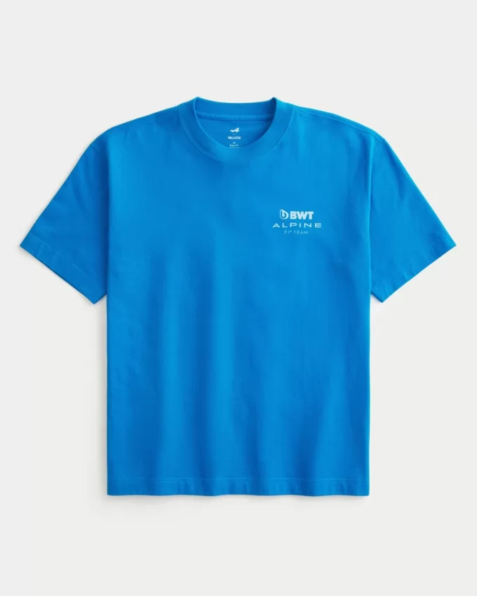 Boxy Heavyweight BWT Alpine F1 Team Graphic Tee,Boxy Heavyweight BWT Alpine F1 Team Graphic Tee