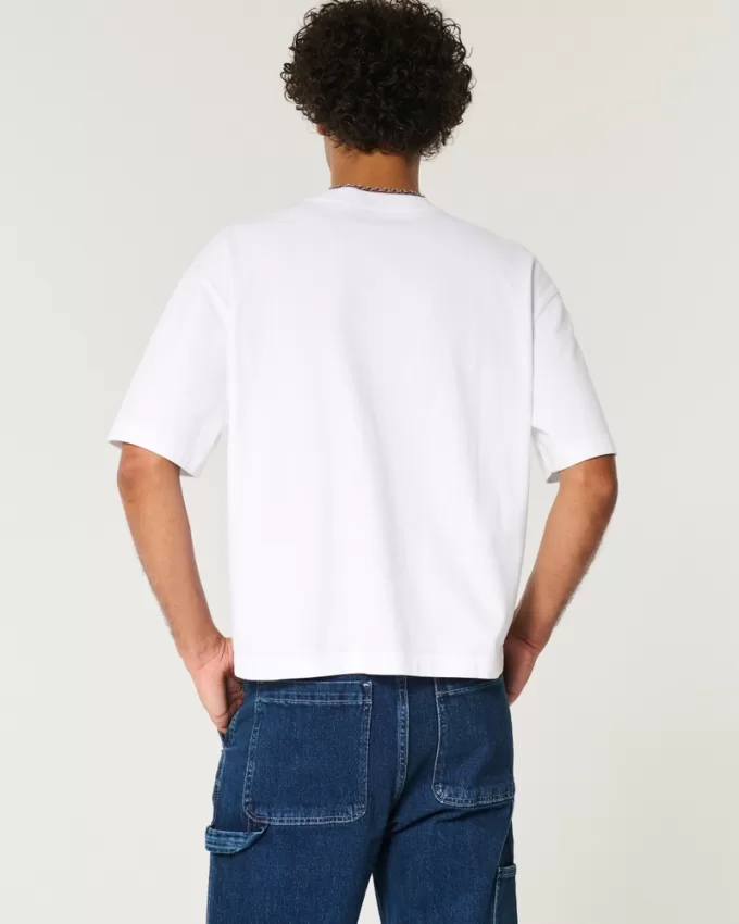 Boxy Heavyweight Crop Crew T-Shirt,Boxy Heavyweight Crop Crew T-Shirt Boxy Heavyweight Crop Crew T-Shirt,Boxy Heavyweight Crop Crew T-Shirt