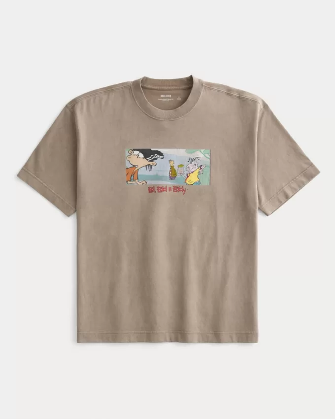 Boxy Heavyweight Ed, Edd n Eddy Graphic Tee,Boxy Heavyweight Ed, Edd n Eddy Graphic Tee