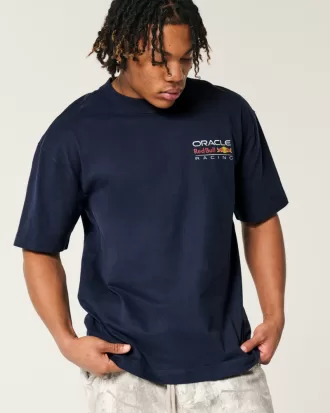 Boxy Heavyweight Oracle Red Bull Racing Graphic Tee,Boxy Heavyweight Oracle Red Bull Racing Graphic Tee