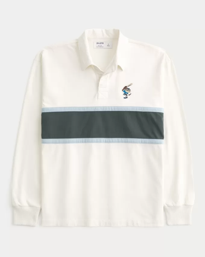 Boxy Heavyweight Tasmanian Devil Graphic Rugby Polo,Boxy Heavyweight Tasmanian Devil Graphic Rugby Polo Boxy Heavyweight Tasmanian Devil Graphic Rugby Polo,Boxy Heavyweight Tasmanian Devil Graphic Rugby Polo