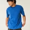 Boxy Heavyweight Washed Cotton Crew T-Shirt,Boxy Heavyweight Washed Cotton Crew T-Shirt