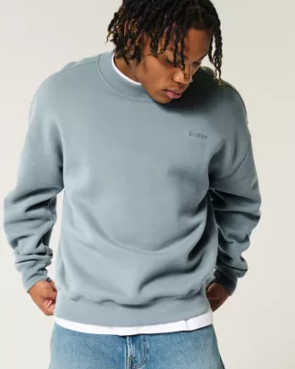 Boxy Logo Crew Sweatshirt,Boxy Logo Crew Sweatshirt