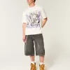 Boxy Northwestern University Wildcats Graphic Tee,Boxy Northwestern University Wildcats Graphic Tee
