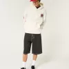 Boxy Ohio State Buckeyes Graphic Hoodie,Boxy Ohio State Buckeyes Graphic Hoodie