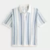 Boxy Pattern Sweater Polo,Boxy Pattern Sweater Polo