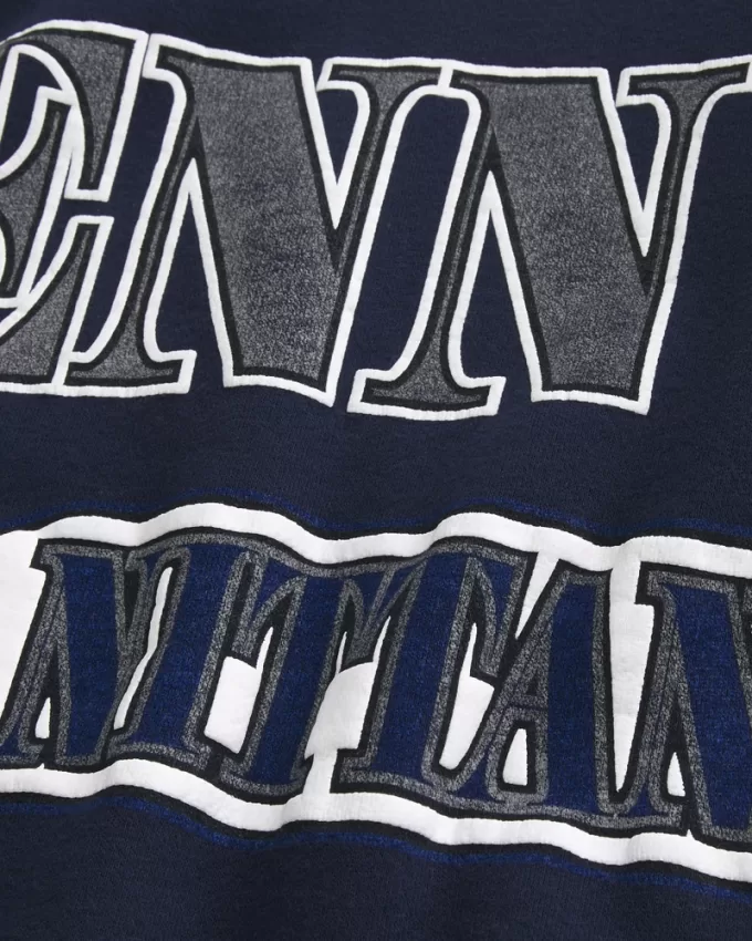 Boxy Penn State Nittany Lions Graphic Crew Sweatshirt,Boxy Penn State Nittany Lions Graphic Crew Sweatshirt