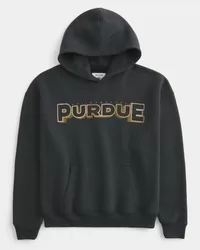 Boxy Purdue University Graphic Hoodie,Boxy Purdue University Graphic Hoodie