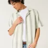 Boxy Short-Sleeve Crochet-Style Shirt,Boxy Short-Sleeve Crochet-Style Shirt