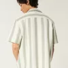 Boxy Short-Sleeve Crochet-Style Shirt,Boxy Short-Sleeve Crochet-Style Shirt