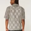 Boxy Short-Sleeve Crochet-Style Shirt,Boxy Short-Sleeve Crochet-Style Shirt Boxy Short-Sleeve Crochet-Style Shirt,Boxy Short-Sleeve Crochet-Style Shirt