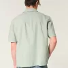 Boxy Short-Sleeve Linen-Blend Shirt,Boxy Short-Sleeve Linen-Blend Shirt Boxy Short-Sleeve Linen-Blend Shirt,Boxy Short-Sleeve Linen-Blend Shirt