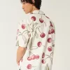 Boxy Short-Sleeve Linen-Blend Shirt,Boxy Short-Sleeve Linen-Blend Shirt