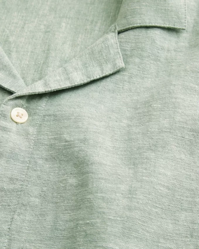 Boxy Short-Sleeve Linen-Blend Shirt,Boxy Short-Sleeve Linen-Blend Shirt Boxy Short-Sleeve Linen-Blend Shirt,Boxy Short-Sleeve Linen-Blend Shirt