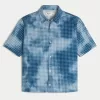 Boxy Short-Sleeve Poplin Shirt,Boxy Short-Sleeve Poplin Shirt