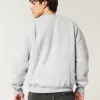 Boxy Texas A&M University Graphic Crew Sweatshirt,Boxy Texas A&M University Graphic Crew Sweatshirt