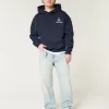 Boxy UConn Graphic Hoodie,Boxy UConn Graphic Hoodie