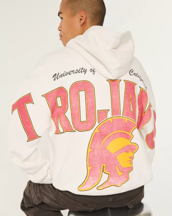 Boxy USC Trojans Graphic Hoodie,Boxy USC Trojans Graphic Hoodie Boxy USC Trojans Graphic Hoodie,Boxy USC Trojans Graphic Hoodie