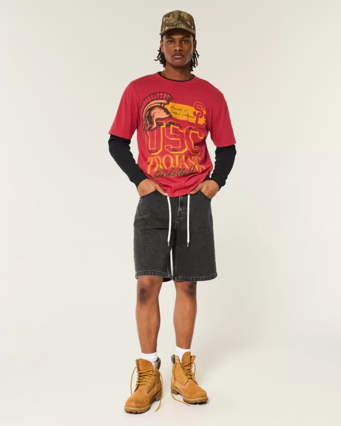 Boxy USC Trojans Graphic Tee,Boxy USC Trojans Graphic Tee Boxy USC Trojans Graphic Tee,Boxy USC Trojans Graphic Tee