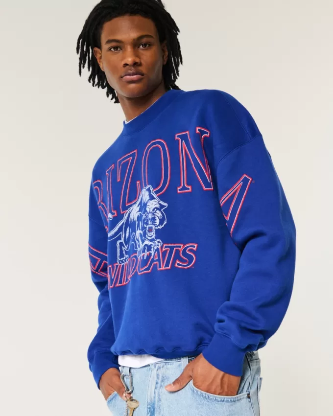 Boxy University of Arizona Wildcats Graphic Crew Sweatshirt,Boxy University of Arizona Wildcats Graphic Crew Sweatshirt Boxy University of Arizona Wildcats Graphic Crew Sweatshirt,Boxy University of Arizona Wildcats Graphic Crew Sweatshirt