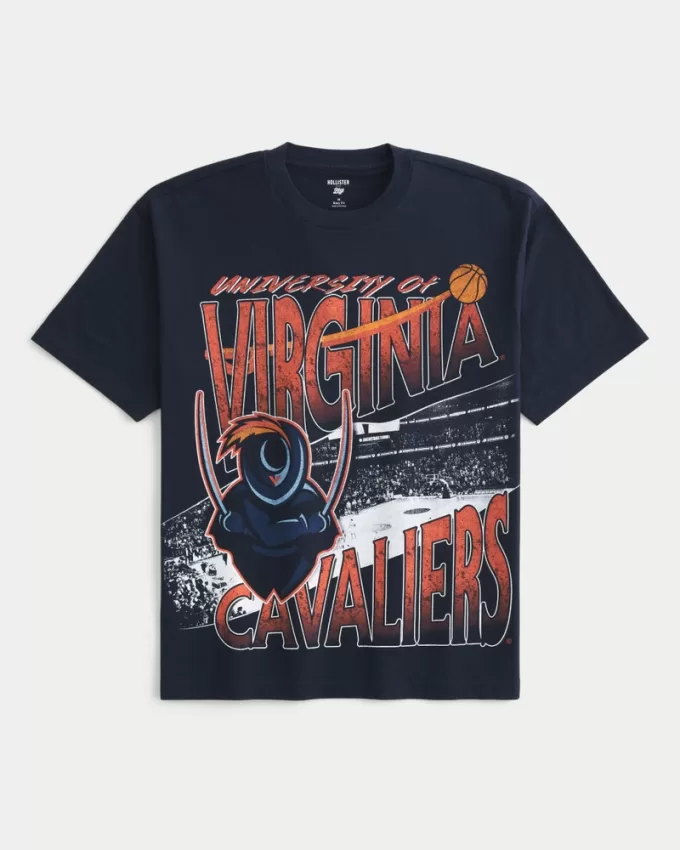 Boxy University of Virginia Cavaliers Graphic Tee,Boxy University of Virginia Cavaliers Graphic Tee