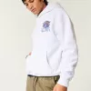 Boxy Villanova University Wildcats Graphic Hoodie,Boxy Villanova University Wildcats Graphic Hoodie