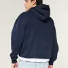 Boxy Washed Number Graphic Hoodie,Boxy Washed Number Graphic Hoodie